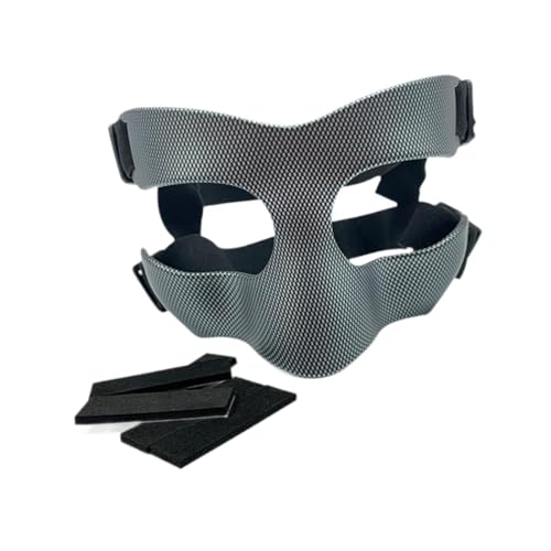 スポーツフェイスマスク ノーズプロテクター 調節可能 レギュラーサイズ 軽量PP素材 バスケットボールサッカー用 (15cm×10cm)