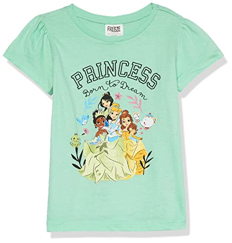 Disney Princess Girls T-Shirt-Cinderella, Belle, Tiana