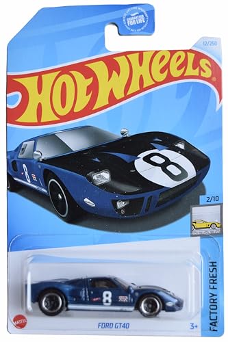 Hot Wheels Ford GT40 edición limitada 1:64 Azul miniatura 1