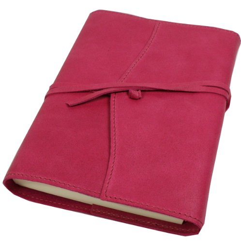 Papuro Milano Refillable Handmade Italian Leather Journal with Blank Paper - 12 x 17 cm