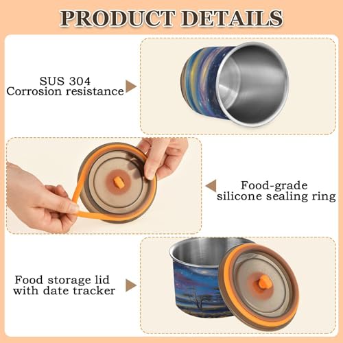 Contenedor Hermético para Café de Acero Inoxidable 17oz miniatura 4