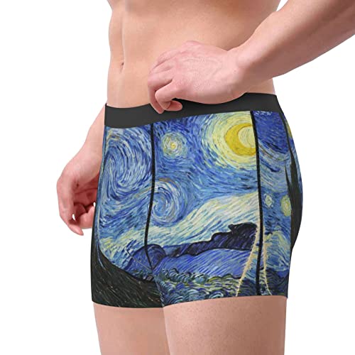 The Starry Night Men's Underwear boxer briefs Soft Comfortable Bamboo Viscose Underwear3