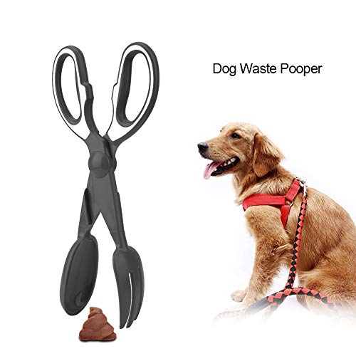 Image of Oumefar Eco-Friendly Pet Dog Cleaner Holder Clip Remover Cat Dog Waste Pooper Dog Cat Pooper Scooper Lawns Grass for Cat Dog Poop Waste (Black)