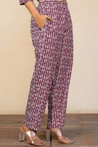 Image of MIRCHI FASHION Women's Straight Fit Pure Cotton Floral Printed Kurta Set with Dupatta and Pant