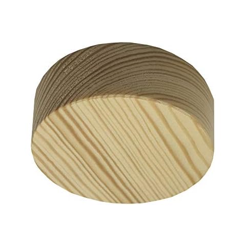 Verteilerdose Holz Kiefer mit Zubehör ø 85x28mm Verteilerbaldachin Aufputzdose Anschlussdose Echtholz Cover