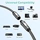 EMK Optisches Kabel Optisches Audiokabel Digital Toslink Kabel Spdif Kabel Kompatibel mit TV, Soundbar, Heimkino, Xbox, PS4 und Mehr (Optisches Verlängerungs Kabel Schwarz, 0,5M)
