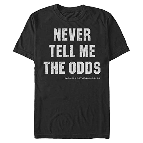 T-shirt Star Wars The Odds pour homme en coton noir confortable