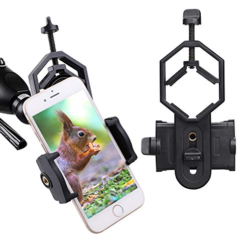 Cell Phone Adapter Mount - Tiaoyeer Cellphone Smartphone Quick Photography Adapter Mount Compatible Binocular Monocular Spotting Scope Telescope Microscope (Big Type Smartphone Adapter)