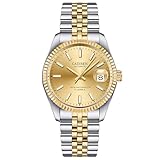 CADISEN Orologio automatico Mens Orologio Meccanico Automatico Vetro zaffiro E Cinturino In Acciaio Inossidabile.., 8053hei