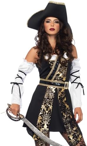 Leg Avenue Women's Black Sea Buccaneer Sexy Pirate Costume for Wo...