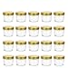 Encheng 4 oz Clear Glass Jars With Lids(Golden),Small Spice Jars For Herb,Jelly,Jams,Wide Mouth Mason Jars Canning Jars For Kitchen Storage 20 Pack ...