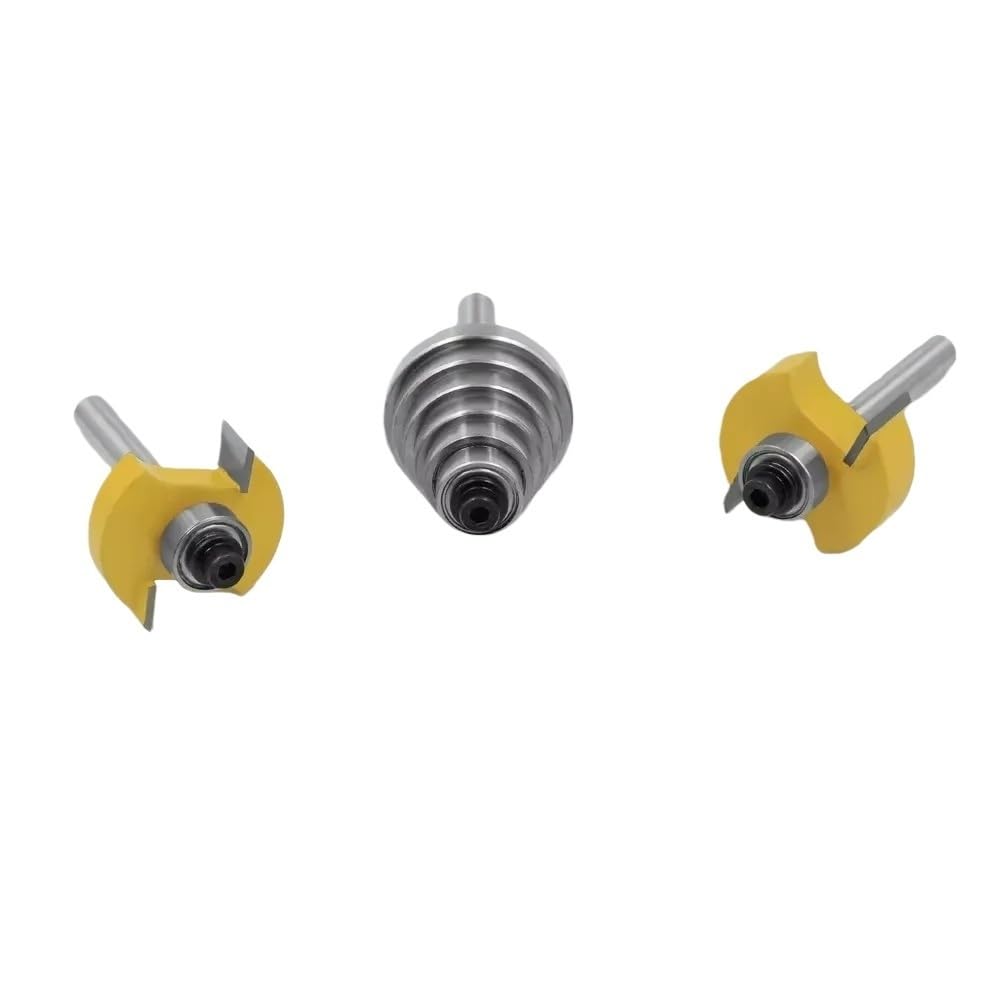 3 Pièces/Jeu Carbure Cimenté Tenon Couteau 6 Roulements Réglables Kit