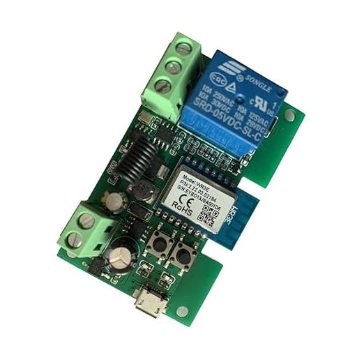 Tuya 1CH Smart Life WiFi Momentary Inching Relay Self-Locking Switch Module,DC 7-32V/USB 5V WiFi RF Bluetooth Relay,DIY Smart Home,Compatible with Alexa Goolge Home