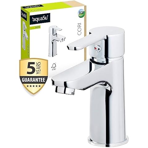 AquaSu® Cori Chrome Washbasin Mixer Tap Cover