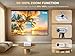 VIZONY Mini Projector with WiFi and Bluetooth, Native 1080P FHD Home Movie Projector, Portable Outdoor Projector with 250