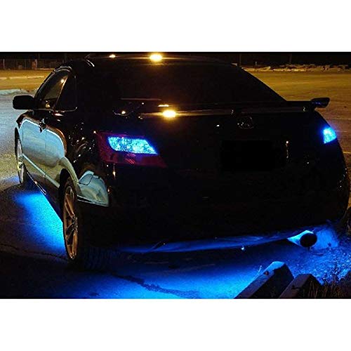 Tira LED azul impermeable 4 x 12" para auto y camión miniatura 7