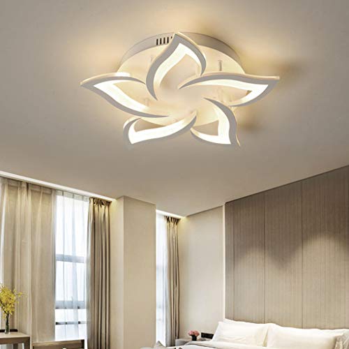 Plafonnier LED dimmable design fleur pour illuminer les repas en salle à manger