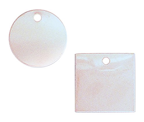 Jeton d'identification inox cercle 1" pour gravure mécanique et étiquetage de vanne