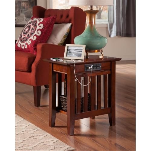 Pemberly Row PR-667500 End Table Coffee Accent Table Rectangle In Wood thumb #6