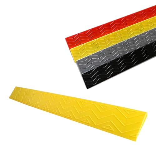 Rampa para silla de ruedas, 100x22x10 cm, amarilla miniatura 1