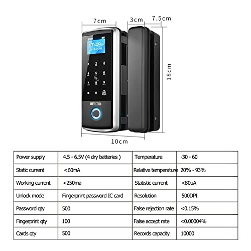Serrure électronique à mot de passe et carte RFID avec fermeture automatique