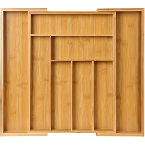 Pipishell Bamboo Expandable Cutlery Organiser Cover