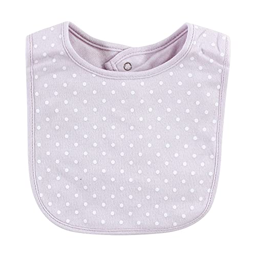 Image of Hudson Baby Unisex Baby Cotton Bibs, Tea Party, One Size