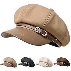 #A1 Khaki Newsboy Hats for Women