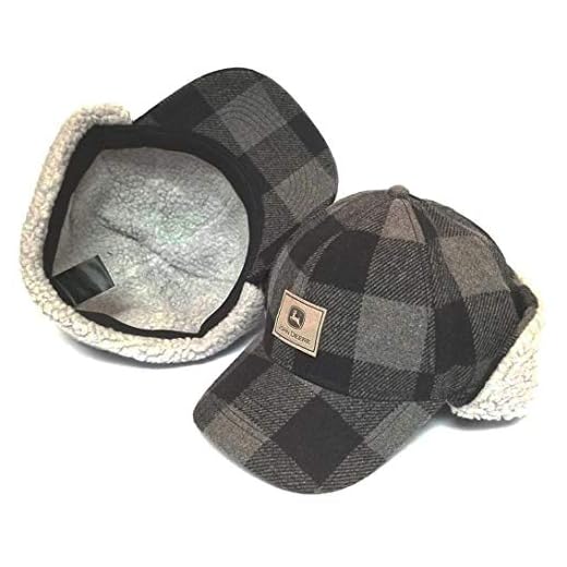 John Deere Ear Guard Winter Hat with Sherpa Poly Lining