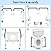 YrHeiper Toilet Seat Risers for Seniors - Raised Toilet Seat with Handles Over Toilet - Elevated Toilet Seat for Handicap & Elderly, Adds 3.5 Inches Height, Assists Standing & Sitting