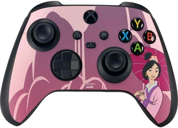 Skinit Decal Gaming Skin Compatible with Xbox Series X Bundle - Officially Licensed Disney Mulan with Umbrella Design