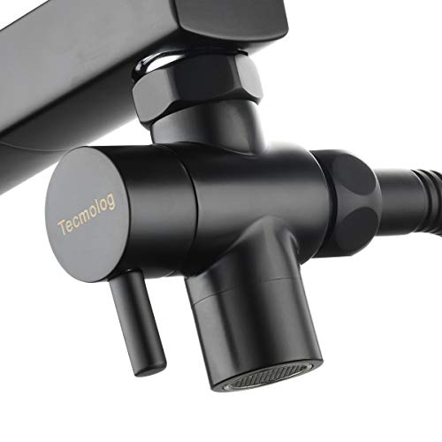 Tecnova - Desviador de grifo de 3 vías para grifo M22 o M24, color negro, SBA021CB Cover