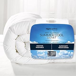 Night Comfort Anti Allergy Luxury 3 Tog Summer Duvet, King Size - Premium Microfibre Quilt Filled with Fluffy Hollowfibre