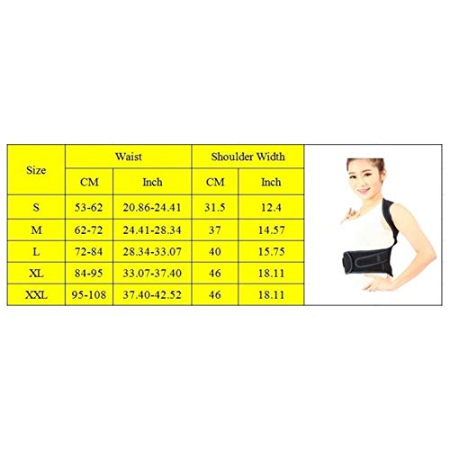 Correcteur de posture dos réglable gilet orthopédique de support noir X-Plus - 7