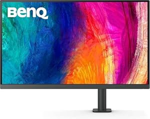 BenQ PD3205UA 32 Zoll 4K-Monitor mit Ergo-Arm, UHD, sRGB, Rec. 709, HDR10, IPS, AQCOLOR-Technologie, USB-C, Grau