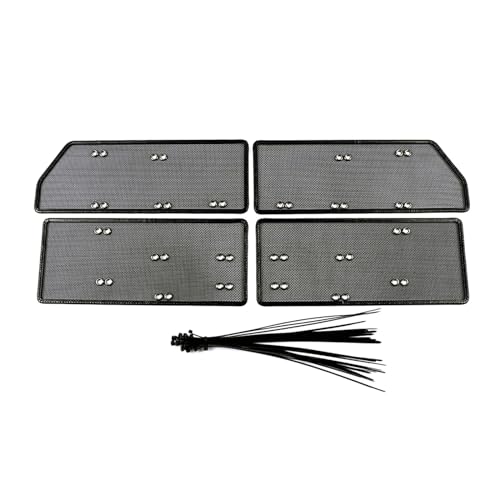 QASULER For A4 B9 (2016-2019) – Grille Avant en Maille: Filet Anti-Insectes, Garniture Protection Radiateur/Condensateur, Anti-Poussière Grille de protection pour voiture