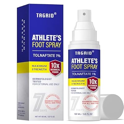 TAGRID Athletes Foot Treatment: Maximum Strength Antifungal Spray for Athletes Foot Fungus Jock Itch Ringworm Treatment for Humans - Anti Itch Spray for Itchy Skin Relief (3.5 Fl Oz (Pack of 1))
