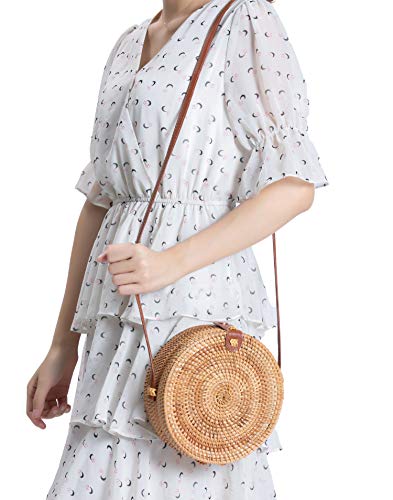 Rattan Summer Straw Beach Bag - Woven Wicker Basket Vacation Purse - Gifts for Women4