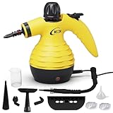 KOK Handheld Steam Cleaner for Home Use, Portable Pressurized Steam Shot Cleaner with 10-in-1 Attachments Kit for Kitchen, Car, Bathroom, Wall, Floors & Windows | Chemical-Free Deep Cleaning Steamer