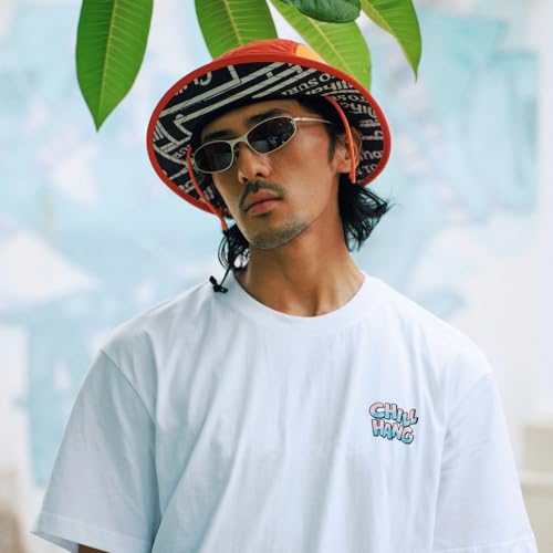 Image of Color-Blocked Fisherman Style Sun Hat for Outdoor Camping, Surfing & Vacations - Wide Brim, UV Protective, Anti-Slip