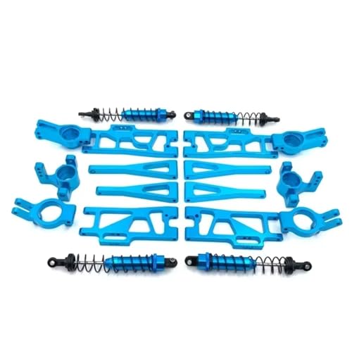 RC�J�[�p�[�c�A�N�Z�T���[ For Wltoys 12402 1/12 4WD RC�J�[ ���^���A�b�v�O���[�h�����p�[�c�A�N�Z�T���[ 9�� �V���b�N�A�u�\�[�o�[�Z�b�g(Blue)