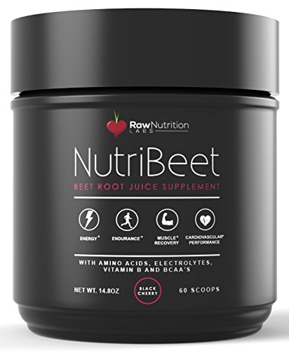 Raw Nutrition Labs NutriBeet Nitric Oxide Optimizer Organic Beet Root Juice Powder