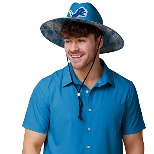 Image of FOCO Detroit Lions NFL Team Color Straw Hat