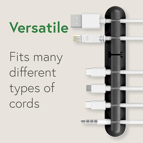 ARK 3 Packs Cord Management Organizer: USB Under Desk Cable Organizer, Office Accessories, Home Organization Accessories for Kitchen, Bedroom, Bathroom, Car, Gadgets & Wire Organizer. Gifts for him! - Image 5