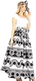 Sakkas 16317 - Asma Convertible Traditional Wax Print Adjustable Strap Maxi Skirt | Dress - 79-Multi...
