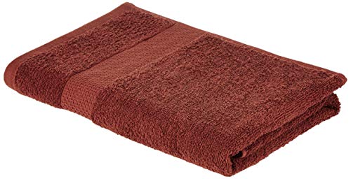 Image of Amazon Brand - Solimo 100% Cotton Bath Towel, 380 GSM (Brick Red)