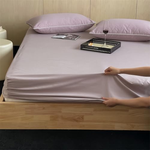 JIANINGHOME Sábana bajera ajustable de algodón de 150 x 200 cm