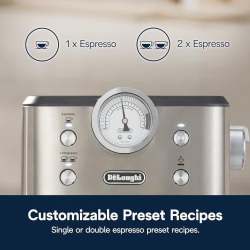 De'Longhi Classic Signature Espresso Machine, Adjustable Milk Frother - image 7