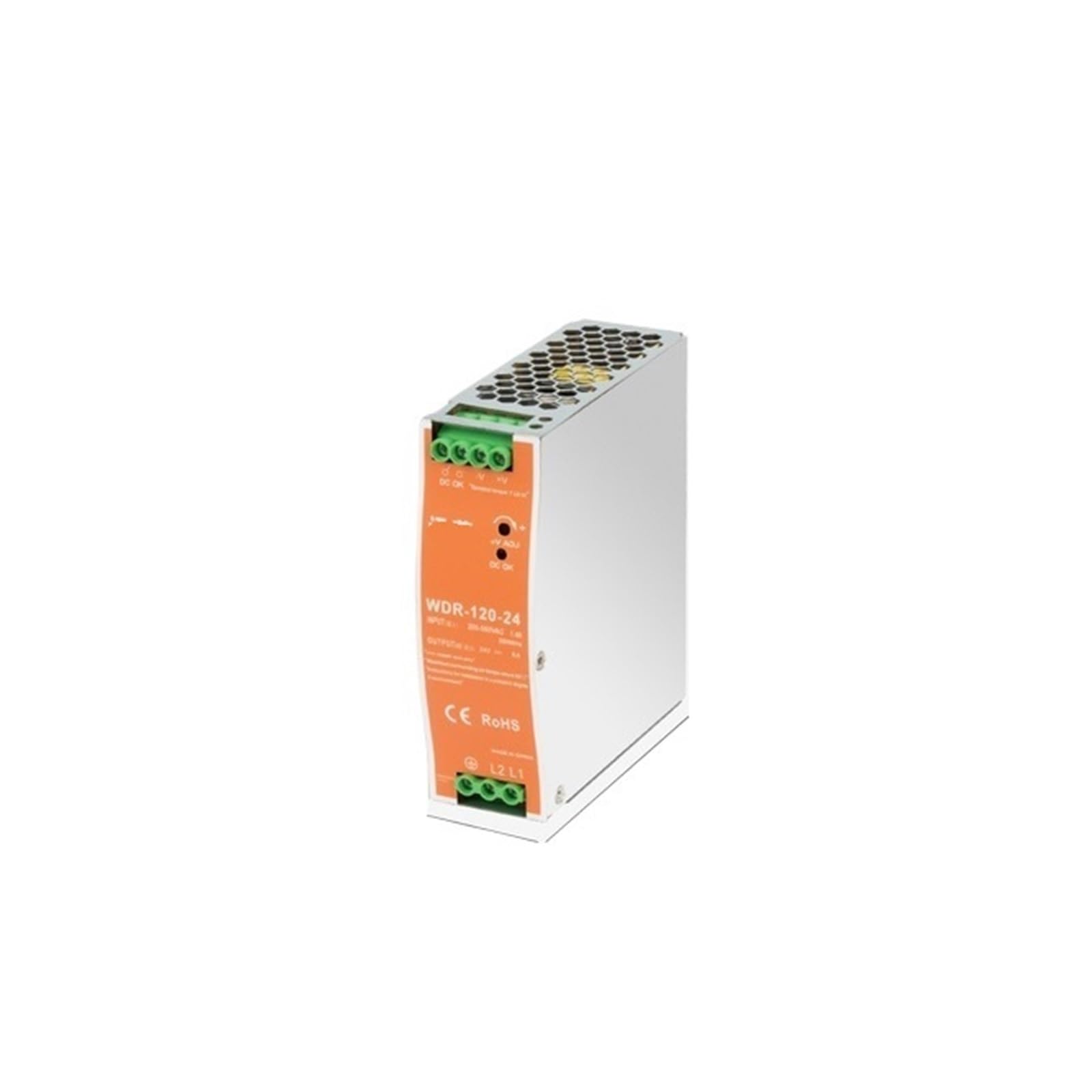 PWANUIGTE WDR-75W/120W/150W/240W Switching Power Supply 220V to 24V Rail Type 12V48V DC Voltage stabilizing EDR Transformer(WDR-120W-12V 10A)