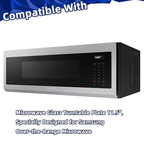 Image of 11.5 inch Microwave Glass Plate Compatible With 11 1 /2 inch Samsung Microwave Glass Turntable Plate DE63-00624A DE63-00536A